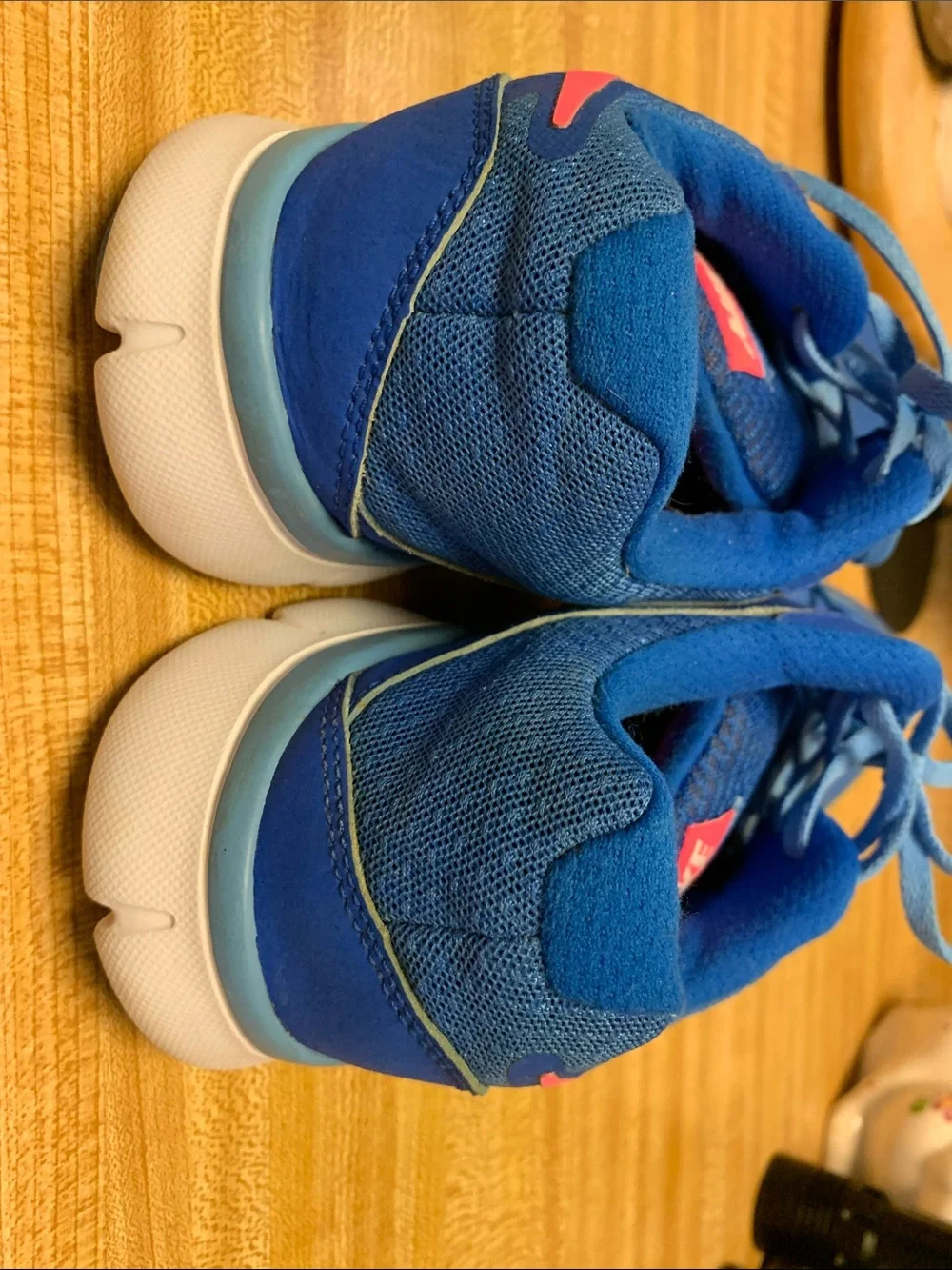 Women’s Nike Flex Experience RN 3 Blue Running Sneakers with Pink Swoosh